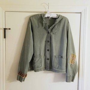 Upcycled gypsy, hippie, bohemian hoodie shirt